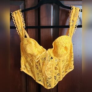 For Love And Lemons Sunlit Lace Bustier